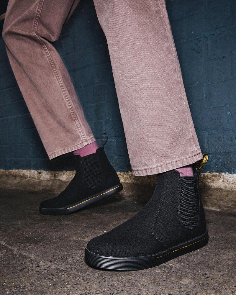Dr Martens Makela Canvas Casual Ankelstøvler Dame Sort | DK 62EBC